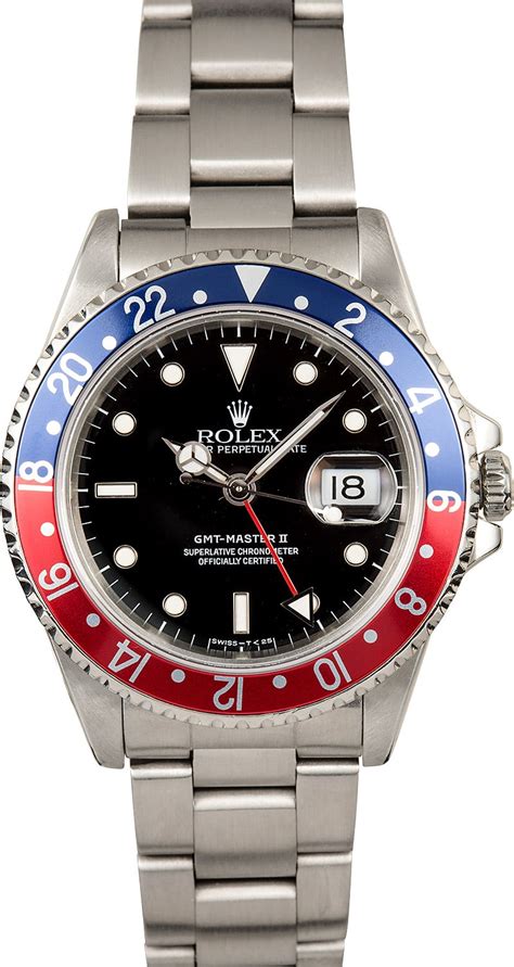 rolex pepsi bezel ebay|rolex gmt pepsi holes.